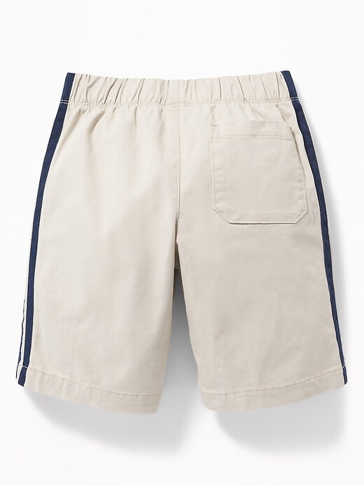 View large product image 2 of 3. Built-In Flex Twill Side-Stripe Jogger Shorts For Boys