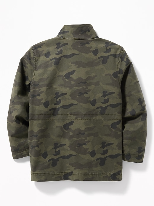 View large product image 2 of 3. Built-In Flex Twill Field Jacket For Boys