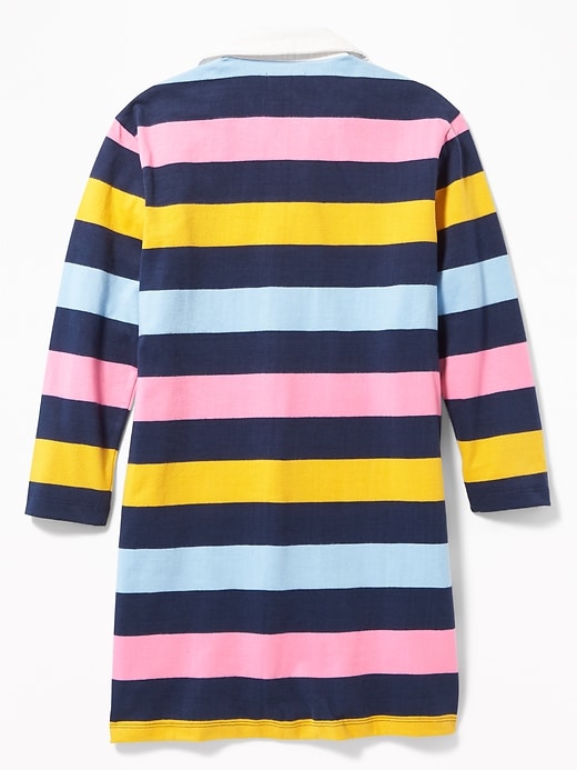 View large product image 2 of 3. Bold-Stripe Rugby Dress for Girls
