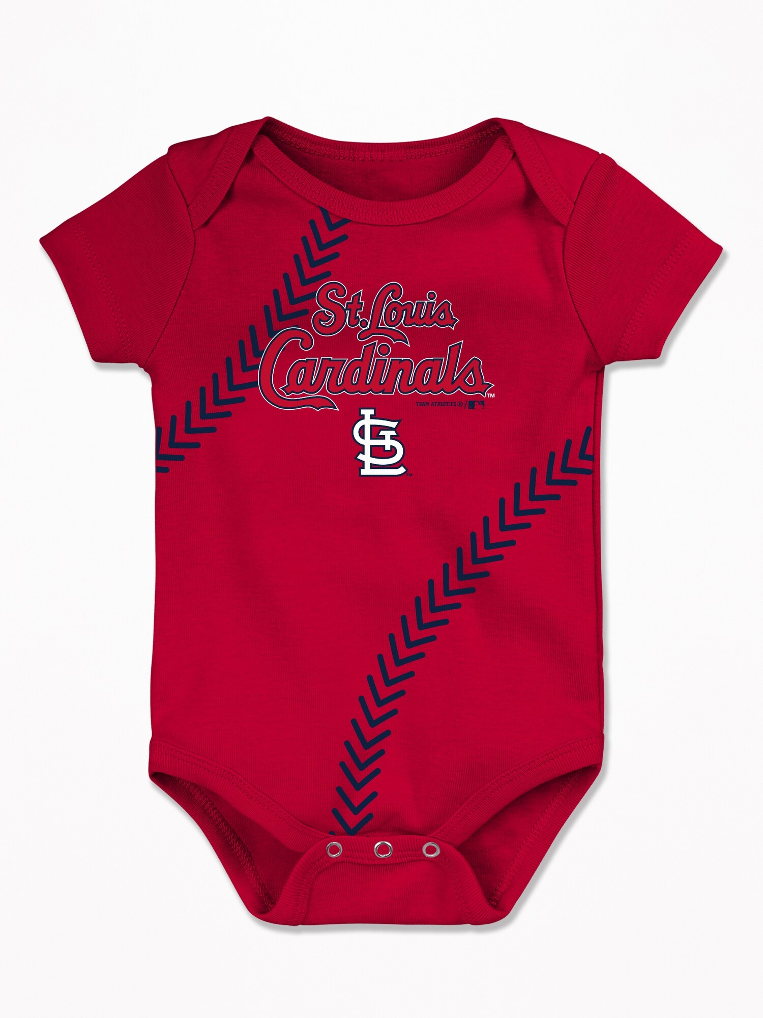 St. Louis Cardinals Infant Bodysuit - Girls 3-6 Months - Pink Team Athletics
