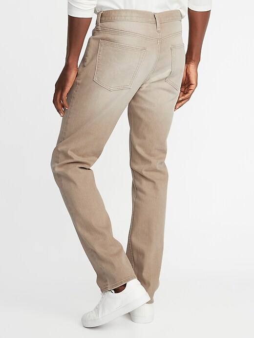 View large product image 2 of 2. Slim Built-In Flex Khaki-Wash Jeans