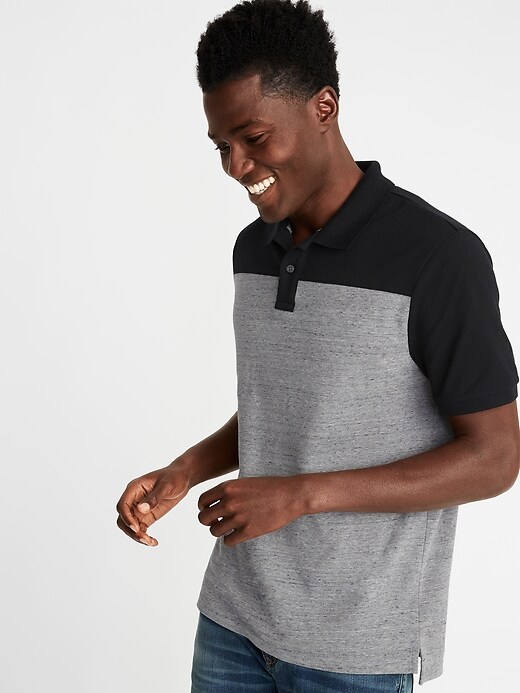 Image number 4 showing, Color-Blocked Built-In Flex Moisture-Wicking Pro Polo