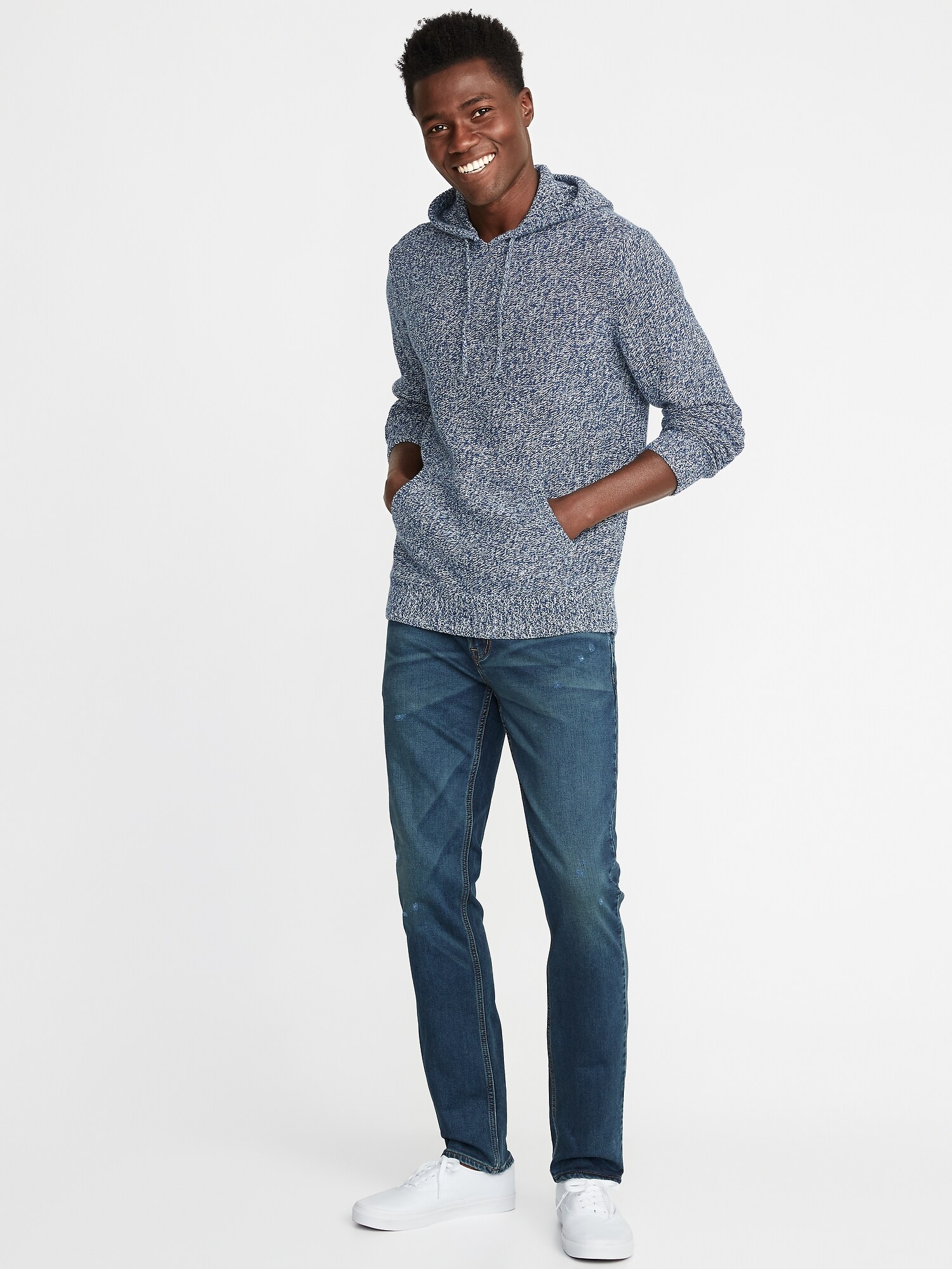 Sweater-Knit Hoodie for Men | Old Navy