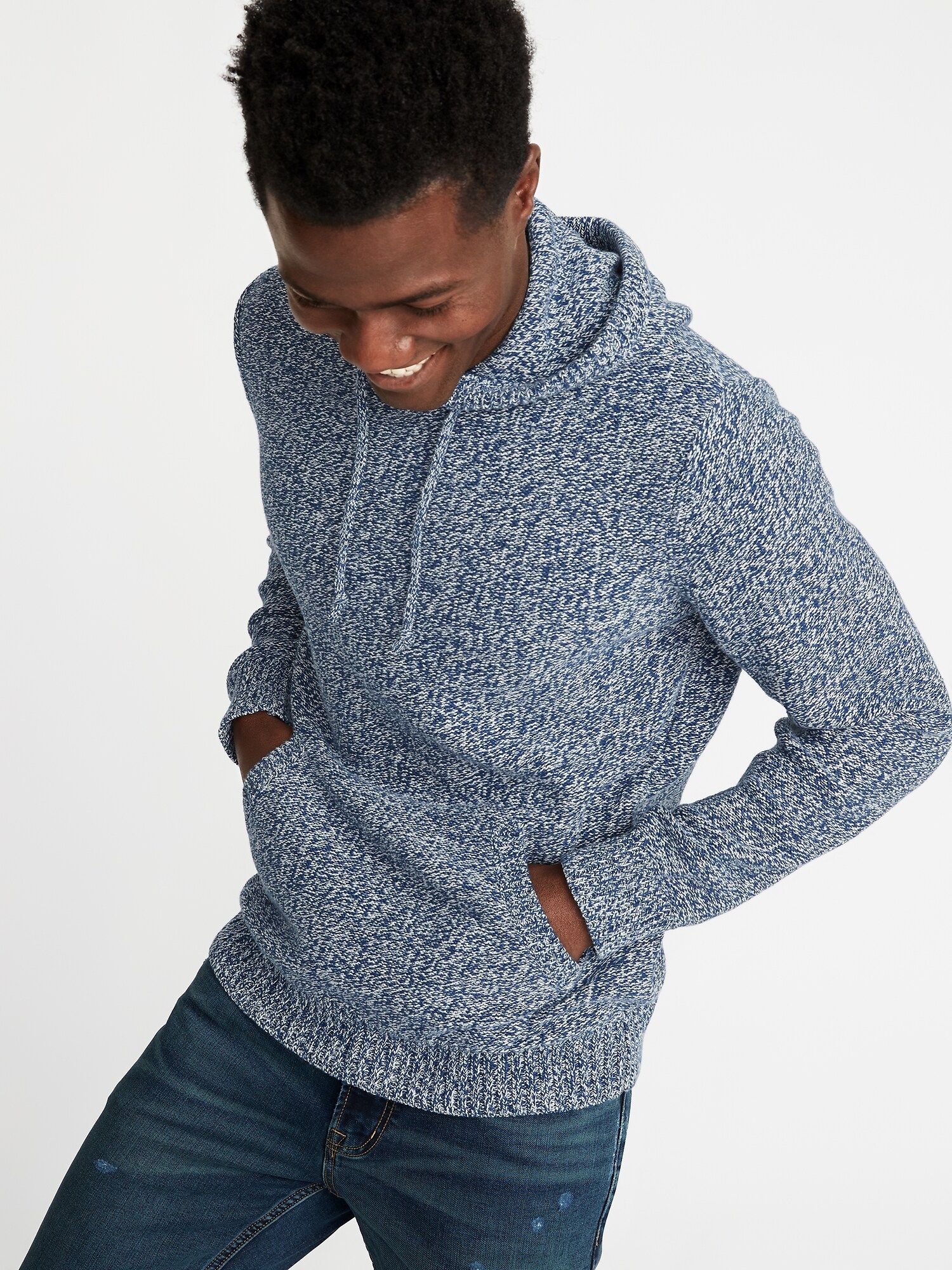 Sweater-Knit Hoodie for Men | Old Navy
