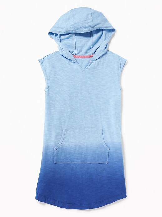 View large product image 1 of 1. Sleeveless Hooded Swim Cover-Up for Girls