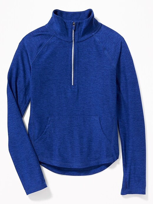 View large product image 1 of 3. Go-Dry 1/4-Zip Performance Pullover for Girls
