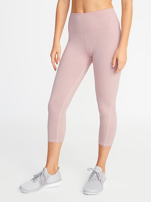 View large product image 1 of 1. High-Waisted CozeCore Crop Leggings for Women