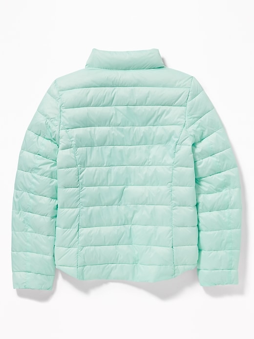 View large product image 2 of 3. Packable Lightweight Quilted Nylon Jacket for Girls