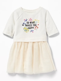 View large product image 3 of 3. 2-in-1 Sweatshirt Tutu Dress for Toddler Girls