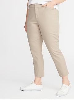women plus size khaki pants
