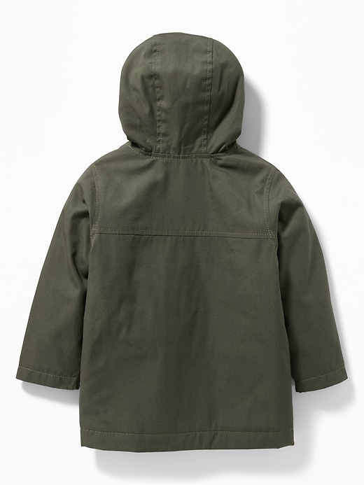 View large product image 2 of 4. Hooded Canvas Utility Jacket for Toddler Boys
