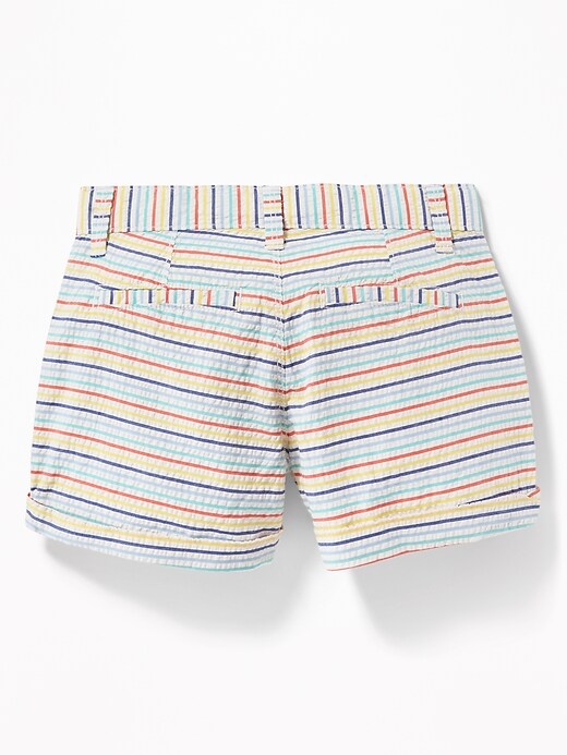 View large product image 2 of 3. Multi-Stripe Seersucker Shorts For Girls