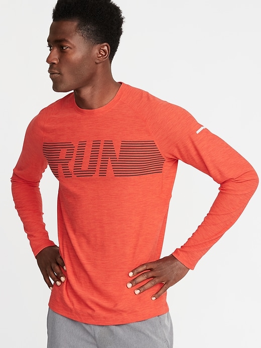 View large product image 1 of 1. Ultra-Soft Breathe ON Built-In Flex Graphic Tee