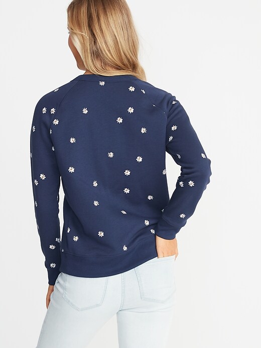 Image number 2 showing, Relaxed French Terry Sweatshirt for Women