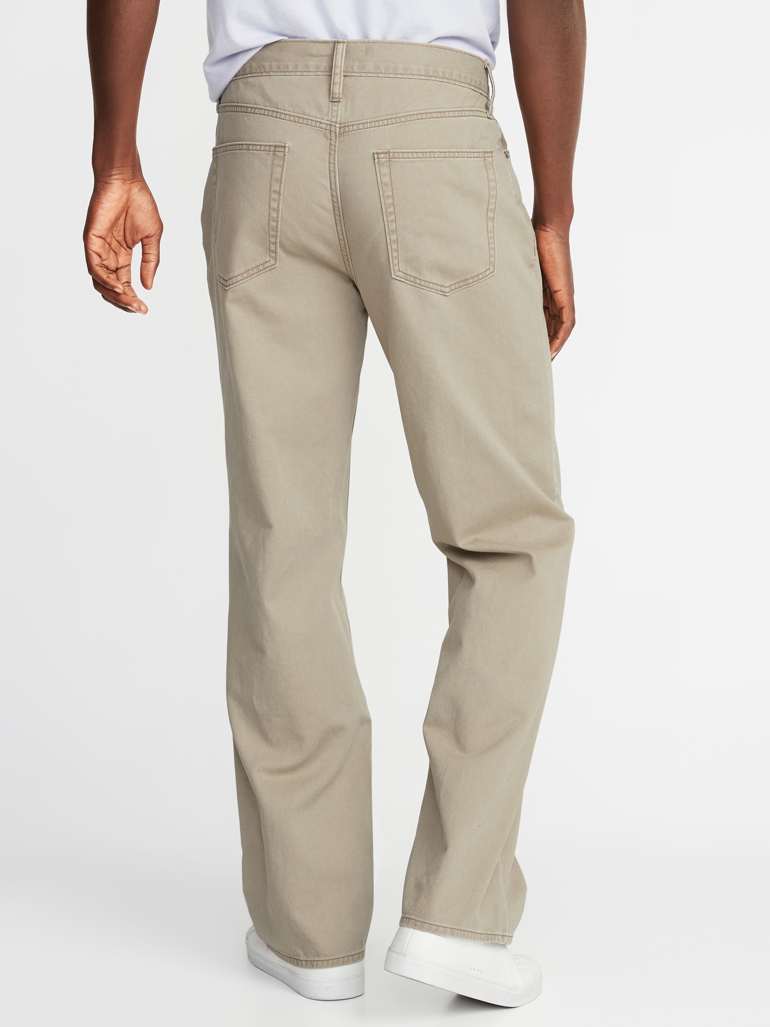 Loose Twill Five-Pocket Pants For Men | Old Navy
