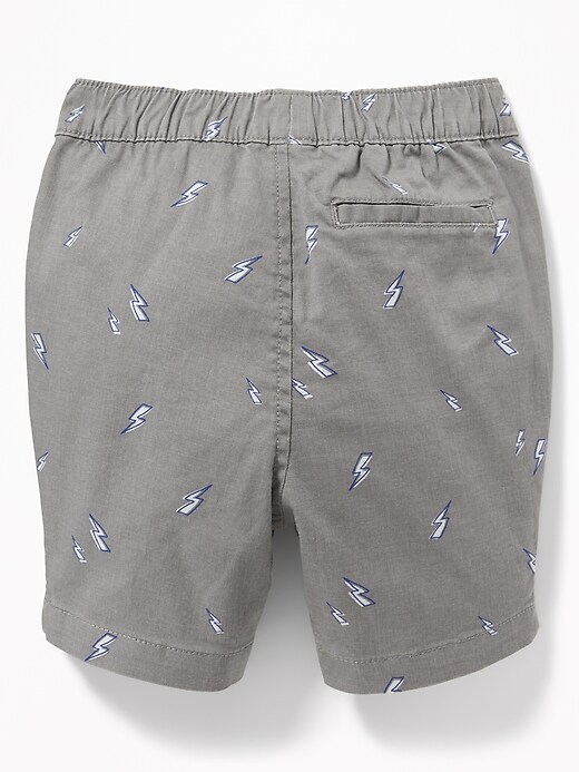 View large product image 2 of 2. Printed Twill Built-In Flex Jogger Shorts for Toddler Boys