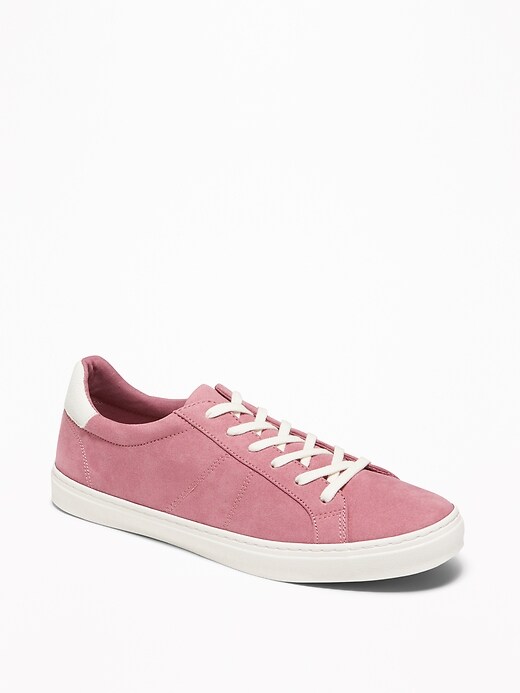 Image number 1 showing, Faux-Suede Sneakers for Women