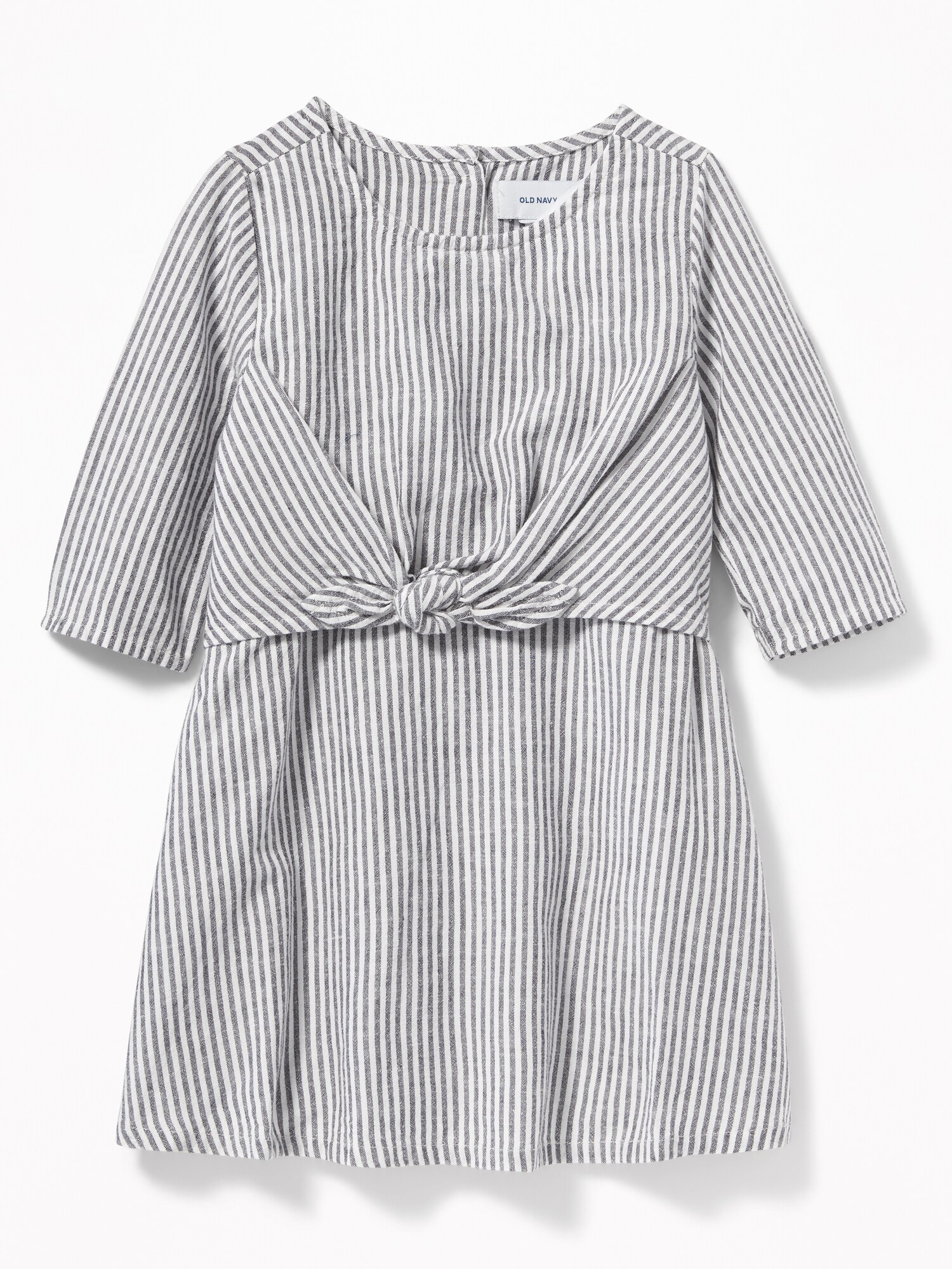 Old navy black 2024 white striped dress