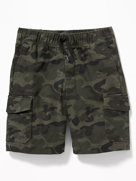 View large product image 1 of 3. Straight Built-In Flex Cargo Jogger Shorts For Boys