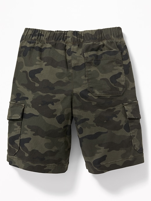 View large product image 2 of 3. Straight Built-In Flex Cargo Jogger Shorts For Boys