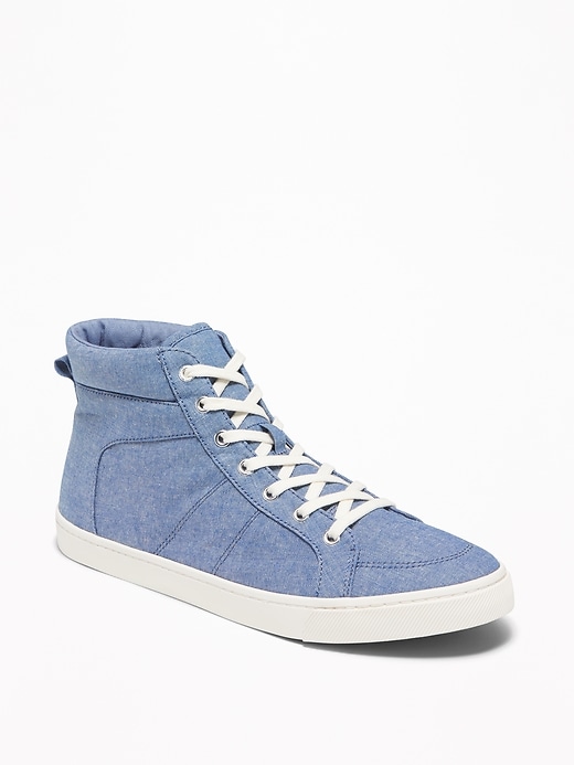 Image number 1 showing, Chambray High-Tops for Women