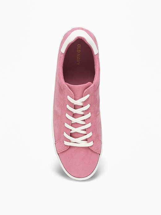 Image number 3 showing, Faux-Suede Sneakers for Women