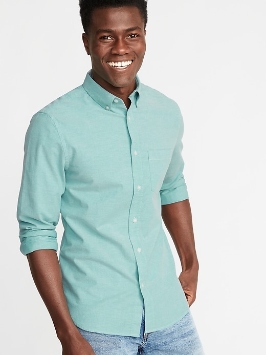 Slim Fit Built-In Flex Everyday Oxford Shirt for Men | Old Navy