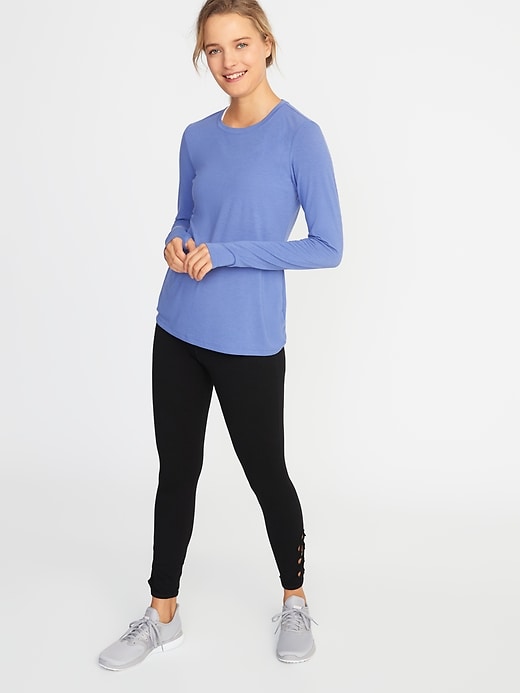 Image number 3 showing, Crew-Neck Performance Tee for Women