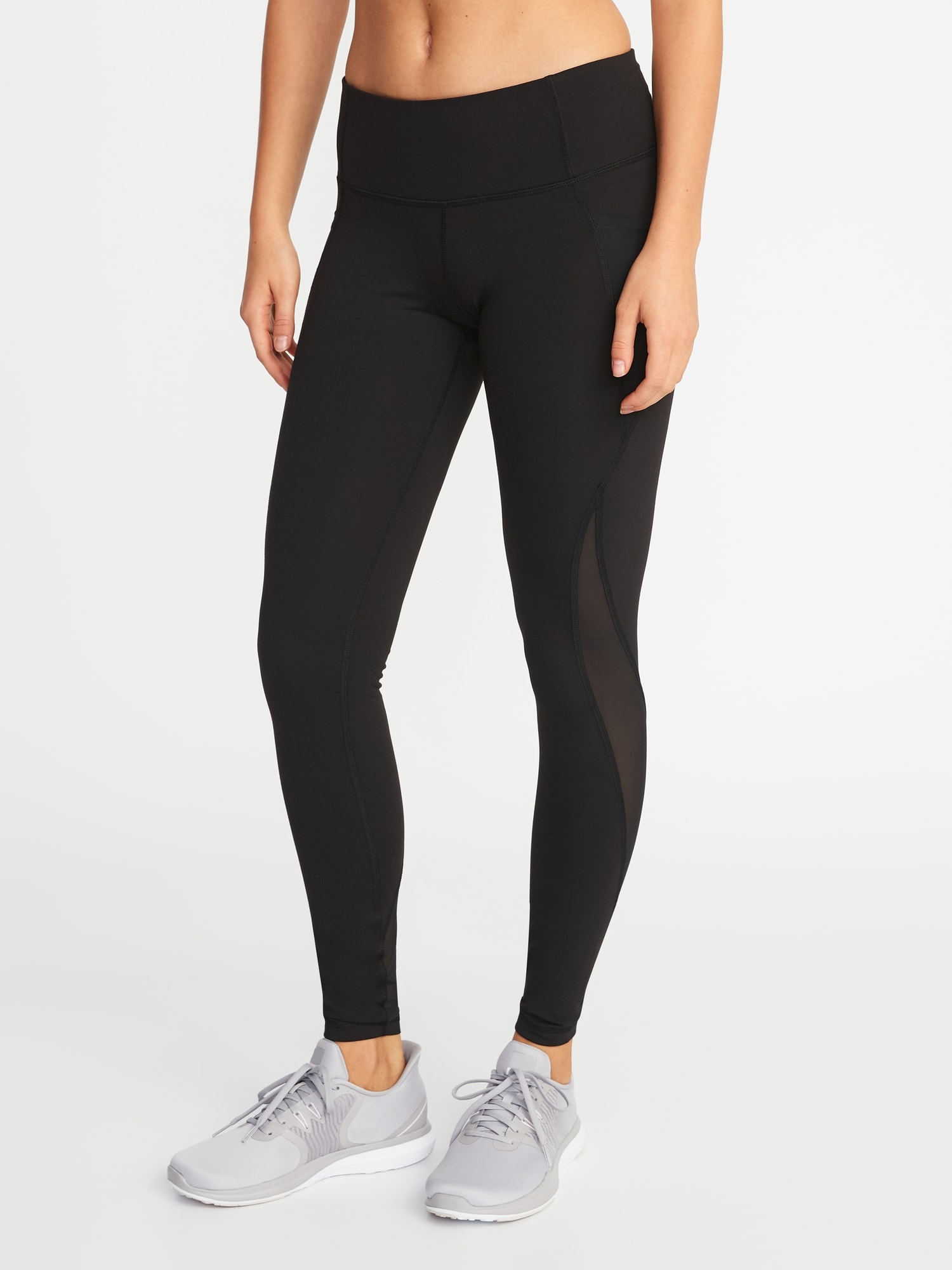 OLD NAVY ACTIVE Elevate Leggings Go Dry Medium Compression Mid Rise Large  NWT $24.95 - PicClick