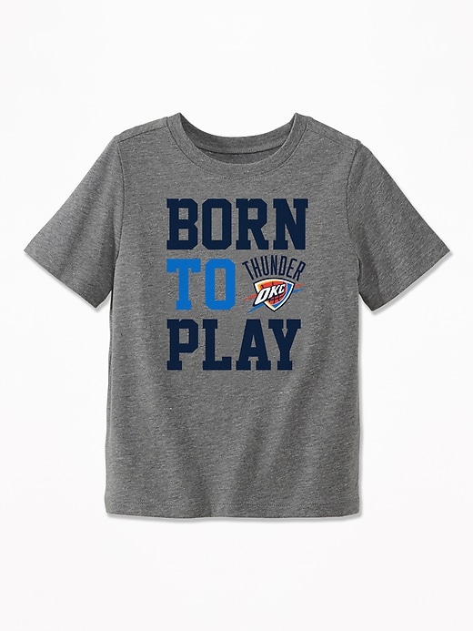 View large product image 1 of 1. NBA&#174 Team "Born to Play" Tee for Toddler Boys