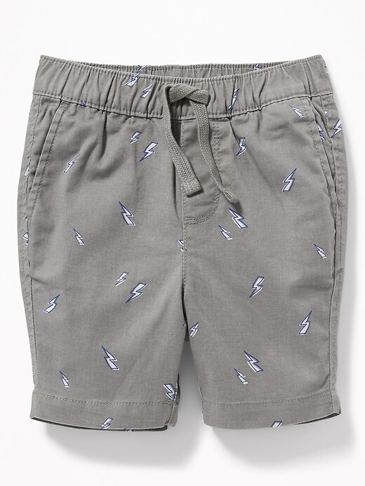 View large product image 1 of 2. Printed Twill Built-In Flex Jogger Shorts for Toddler Boys
