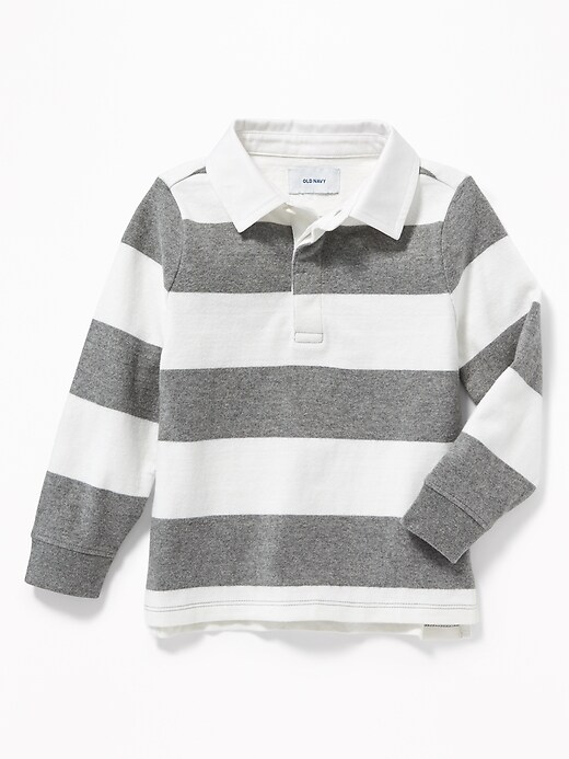 Thick-Knit Rugby-Stripe Polo for Toddler Boys | Old Navy
