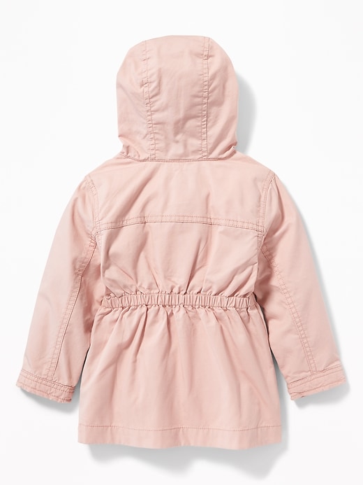 View large product image 2 of 4. Hooded Twill Jacket for Toddler Girls