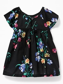 View large product image 3 of 3. Floral Fit & Flare Dress for Baby