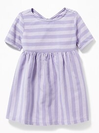 View large product image 3 of 3. Fit & Flare Striped Dress for Toddler Girls