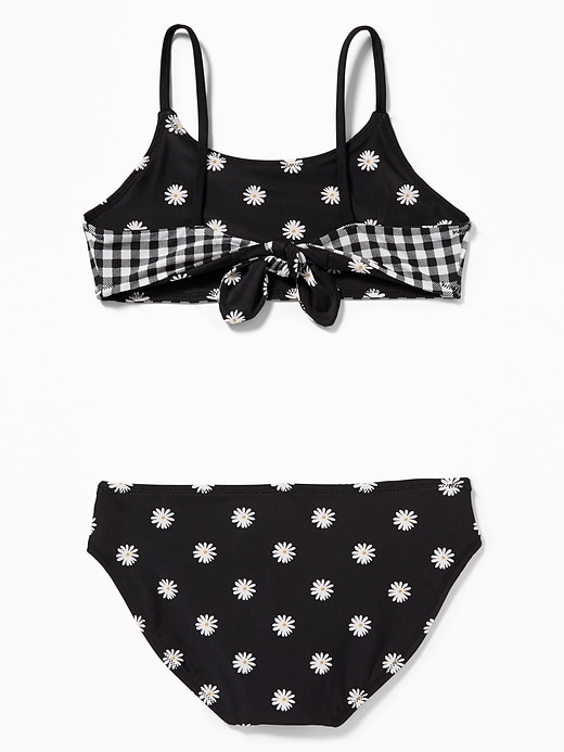 View large product image 2 of 2. Reversible Print Bikini Swim Set for Girls