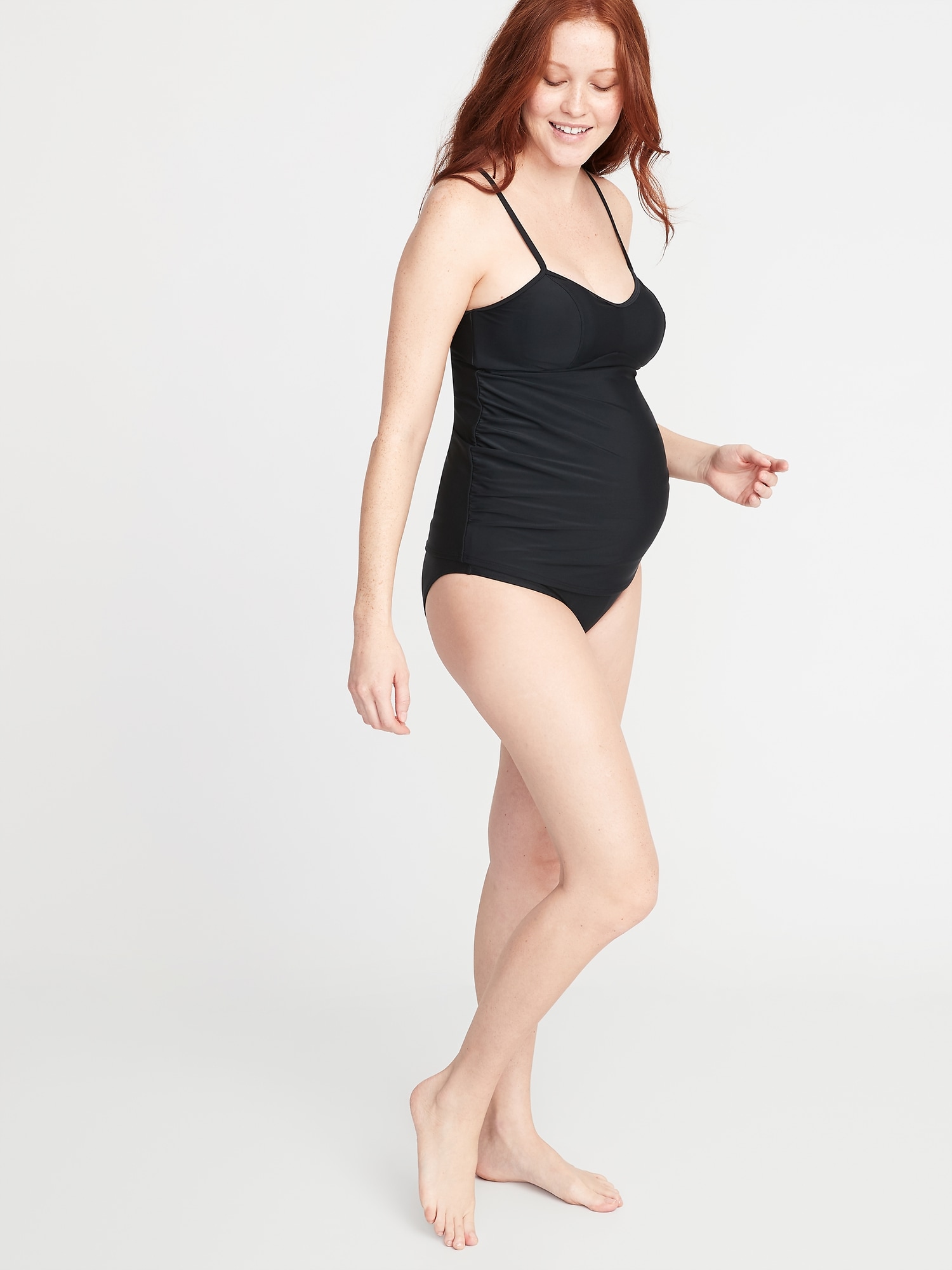 Maternity Bandeau Tankini Swim Top