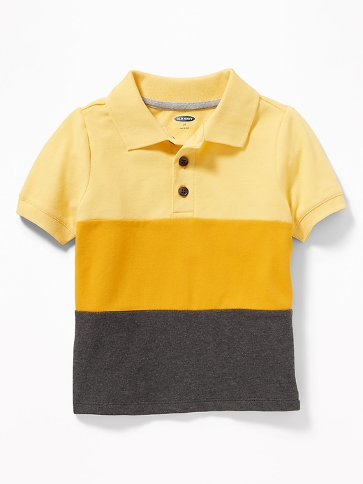 View large product image 1 of 1. Color-Blocked Polo for Toddler Boys