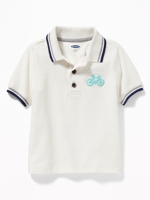 View large product image 1 of 1. Graphic Pique Polo for Toddler Boys