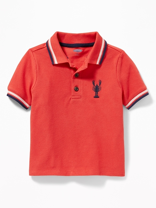 View large product image 1 of 1. Graphic Pique Polo for Toddler Boys