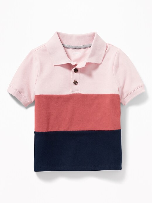 View large product image 1 of 2. Color-Blocked Polo for Toddler Boys