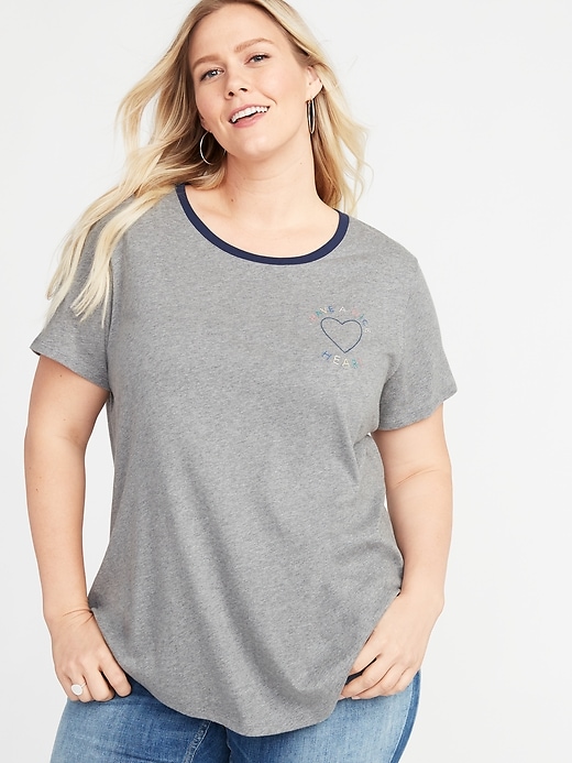 Image number 4 showing, EveryWear Plus-Size Graphic Tee
