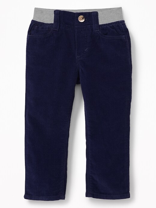 View large product image 1 of 1. Rib-Waist Pull-On Skinny Cords for Toddler Boys