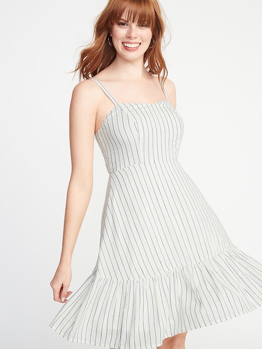 Image number 4 showing, Striped Fit & Flare Cami Dress for Women