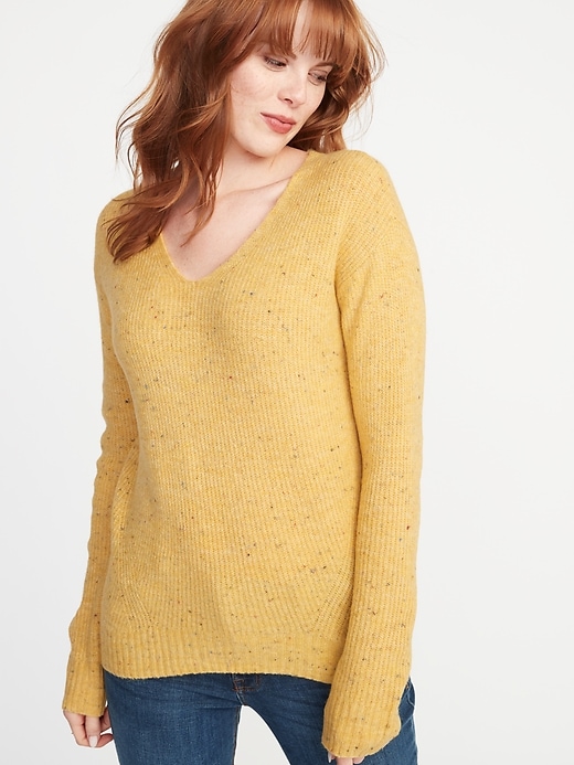 View large product image 1 of 1. Cozy V-Neck Sweater for Women