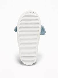 View large product image 4 of 4. Chambray Bow-Tie Slip-Ons For Toddler Girls