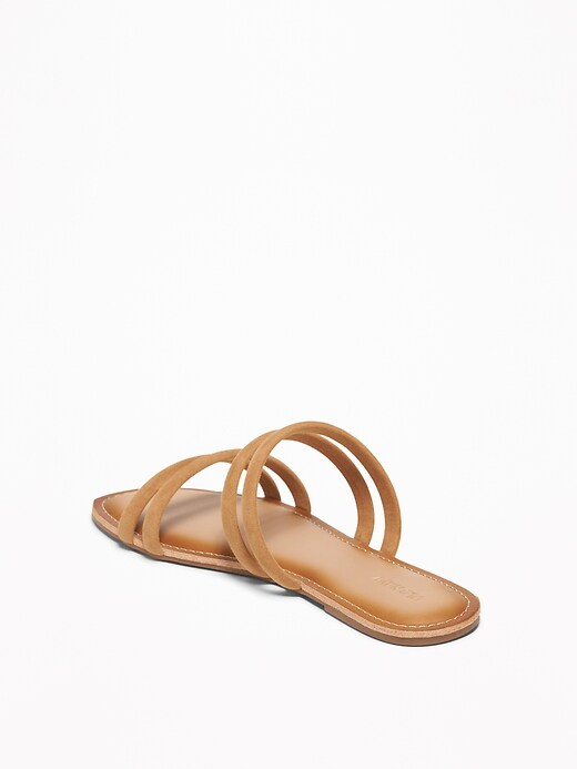 Image number 4 showing, Tubular Faux-Suede Sandals for Women