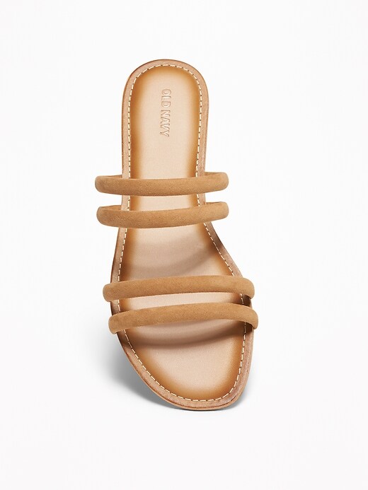 Image number 3 showing, Tubular Faux-Suede Sandals for Women