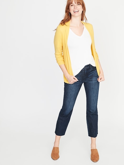 Image number 3 showing, Short Open-Front Sweater for Women
