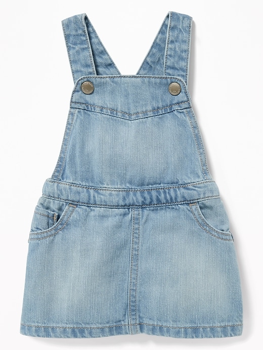 View large product image 1 of 1. Ruffled-Back Jean Skirtall for Baby